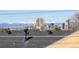 Stunning city and mountain views from this property, showcasing the rooftop details at 2591 Albion St, Denver, CO 80207