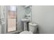 Basement 3/4 bathroom with pedestal sink and shower at 3151 S Corona St, Englewood, CO 80113