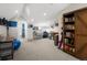 Home office with built-in shelving and a work desk at 4571 Stuart St, Denver, CO 80212