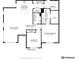 Detailed floor plan showcasing the layout of the home, including measurements of each room at 3595 E 124Th Pl, Thornton, CO 80241