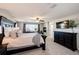 Serene main bedroom featuring a fireplace, neutral colors, and generous space at 4968 Montvale Dr, Highlands Ranch, CO 80130