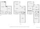 Three-story home floorplans detailing room dimensions and layout for main living areas, bedrooms, and basement at 15912 E Dakota Pl # C, Aurora, CO 80017
