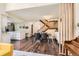 Open-concept living room and dining area with hardwood floors and natural light at 15912 E Dakota Pl # C, Aurora, CO 80017