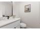 Bathroom with modern sink, vanity, and hardware at 3193 W 134Th Cir, Broomfield, CO 80020