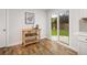 Kitchen area with direct access to backyard and stainless steel appliances at 3193 W 134Th Cir, Broomfield, CO 80020