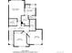 Detailed floor plan of the second floor, highlighting the bedrooms, bathrooms, and laundry room at 5988 N Boston St, Denver, CO 80238