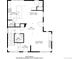 Detailed floor plan of the first floor, highlighting the kitchen, living room, and dining area at 5988 N Boston St, Denver, CO 80238