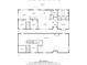 Detailed floor plan showcasing both floor one and floor two of the house with specified room dimensions at 47855 E 88Th Ave, Bennett, CO 80102