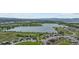 Scenic aerial view showcases houses near the lake at 41 Eagle Dr, Littleton, CO 80123
