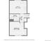 Floor plan of the second floor featuring a utility room, bathroom, hall, and bedroom at 11310 W 46Th Ave, Wheat Ridge, CO 80033