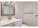 Updated bathroom features stylish vanity, modern fixtures, and neutral decor at 9605 E Kansas Cir # 53, Denver, CO 80247