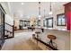 Spacious game room featuring a pool table and wet bar, perfect for entertainment and relaxation at 1279 Estates Dr, Breckenridge, CO 80424