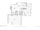 First floor plan showing the layout with dimensions of the living room, dining room, kitchen, and garage at 7999 Centrebridge Dr, Niwot, CO 80503