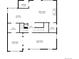 Detailed floor plan showcasing the layout of the kitchen, living room, and Gathering room on the main level at 1366 S Vine St, Denver, CO 80210