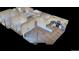 3D floor plan showing the layout of the kitchen, living room, bedrooms, and bathrooms at 875 E 78Th Ave # 52, Denver, CO 80229