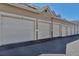 Row of well-maintained garages, providing convenient and secure parking spaces for residents at 1841 S Dunkirk St # 101, Aurora, CO 80017
