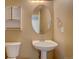 Charming bathroom featuring a pedestal sink and vanity at 2253 E 100Th Pl, Thornton, CO 80229
