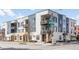 Contemporary building exterior with private balconies, street view, and architectural appeal at 336 E 1St Ave # 209, Denver, CO 80203