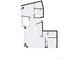Detailed floor plan offering a spacious layout with defined living, dining, and bedroom areas at 55 W 12Th Ave # 512, Denver, CO 80204