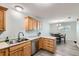 Bright kitchen with stainless steel appliances, generous countertop space, and stylish fixtures at 2900 Purcell St # I4, Brighton, CO 80601