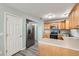 Open kitchen featuring stainless steel appliances and an efficient layout for easy cooking at 2900 Purcell St # I4, Brighton, CO 80601