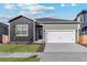Charming single-Gathering home with a two-car garage, a well-manicured lawn, and a contemporary design at 869 Sawdust Dr, Brighton, CO 80601