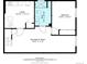 Floorplan of lower level with recreation room, utility area and bedroom at 8666 E Easter Ave, Centennial, CO 80112