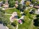 Aerial view of the neighborhood park featuring playground equipment, walking paths, and green space at 7160 Canosa Ct, Westminster, CO 80030