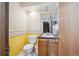 Functional bathroom with a single sink vanity and neutral decor at 3625 E 128Th Pl, Thornton, CO 80241
