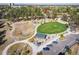 Aerial shot of the community park showcasing green spaces, walking paths, and facilities at 1355 S Ulster St, Denver, CO 80231
