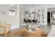Elegant dining room with built-in shelving and modern decor at 539 Baker St, Longmont, CO 80501