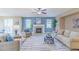 Stylish living room with a cozy fireplace, plush seating, and plenty of natural light at 404 Dusk Ct, Erie, CO 80516