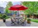 Charming backyard with a patio area, comfortable seating, and lush greenery creating a private outdoor space at 3207 Opal Ln, Superior, CO 80027