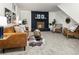 Finished basement living room featuring a fireplace and comfortable seating at 287 Johnson Dr, Castle Rock, CO 80104