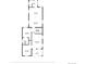 Second floor layout showing bedrooms, bathroom, living area, kitchen, dining area, hall and laundry room at 269 Delaware St, Denver, CO 80223