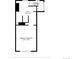 Third floor layout showing bath, stairwell and primary bedroom at 269 Delaware St, Denver, CO 80223