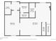 Floorplan schematic of the basement area including bedroom, bath, and rec room at 12991 E Idaho Dr, Aurora, CO 80012