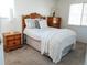 Bedroom with carpeted floor, ornate furniture, and window for natural light at 14413 E Jewell Ave # 201, Aurora, CO 80012