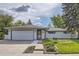 Charming single-story home with a lush green lawn, an attached garage and a welcoming entryway at 3480 S Dayton St, Denver, CO 80231