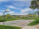 Community basketball court with two hoops set in a grassy park at 11030 Glacier Park Cir, Parker, CO 80138
