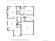Detailed floor plan showcasing layout including primary bedroom, kitchen, living room, and garage at 11030 Glacier Park Cir, Parker, CO 80138