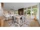 Modern dining area featuring stylish chairs and views through large windows at 974 N Faver Dr, Castle Rock, CO 80109