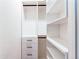 Organized walk-in closet with adjustable shelving, drawers, and ample storage space for clothing and accessories at 3346 N Josephine St, Denver, CO 80205