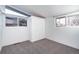 Simple bedroom with gray carpet and closet at 2590 S Meade St, Denver, CO 80219