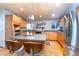 Bright kitchen with stainless steel appliances and island at 2590 S Meade St, Denver, CO 80219