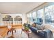 Spacious living room with large windows and mid-century furniture at 2590 S Meade St, Denver, CO 80219