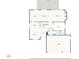 Detailed first floor plan showcasing the layout, including the kitchen, living room, and garage at 2089 Meadow Sweet Ln, Erie, CO 80516
