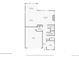 Detailed floor plan showcasing the layout of the first floor, including kitchen, living room, and garage at 8354 Big Thompson St, Littleton, CO 80125
