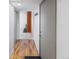 Inviting entryway showcasing hardwood floors and modern accents at 2525 S Dayton Way # 1514, Denver, CO 80231