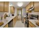 Functional kitchen featuring modern appliances and plenty of counter space at 2525 S Dayton Way # 1514, Denver, CO 80231